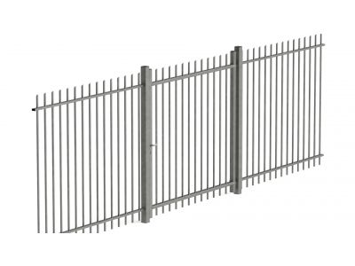 Einfaches Drehtor Premium rund 200 cm breit