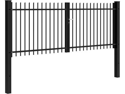 Doppeltüriges Stabgittertor | 400 cm breit